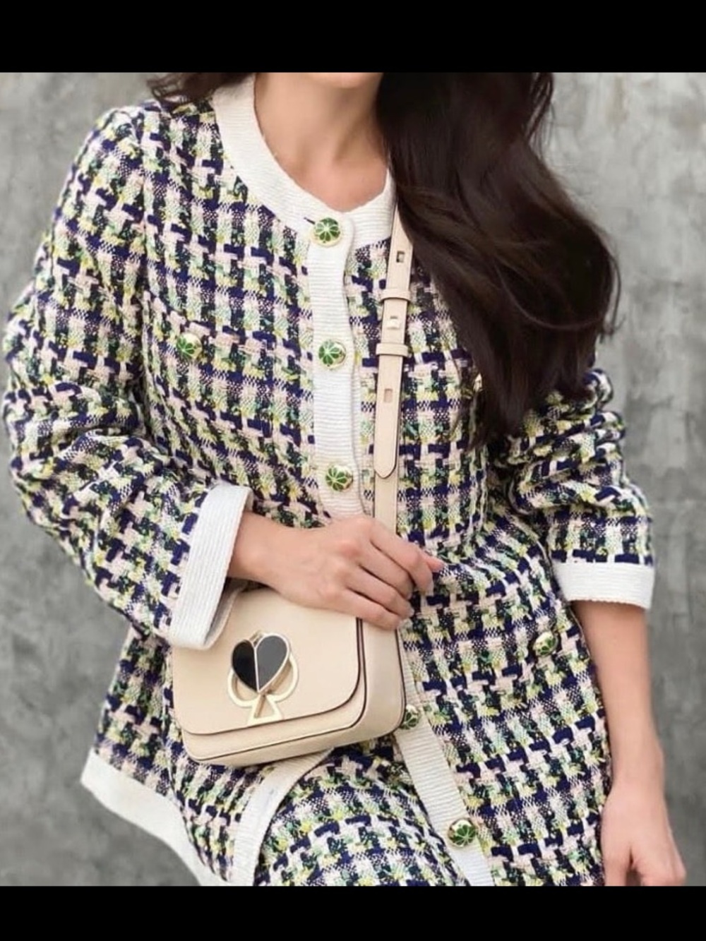 KATE SPADE Tweed Pattern Evening Jacket - Picture 4 of 13